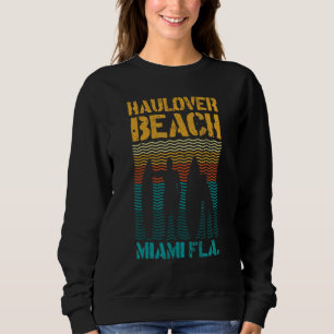 Strand von Hau Miami Florida Surfspot Sommer-Souve Sweatshirt