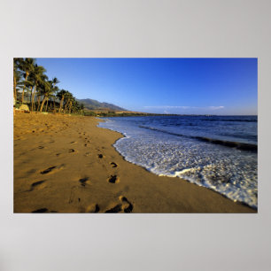 Strand von Kaanapali, Maui, Hawaii, USA Poster