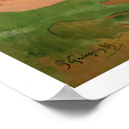 Strand von Le Pouldu, 1889 Poster (Ecke)