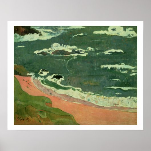 Strand von Le Pouldu, 1889 Poster (Vorne)