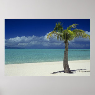Strand von Matira auf der Insel Bora Bora, 2 Poster