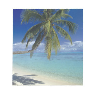 Strand von Matira auf der Insel Bora Bora, Society Notizblock