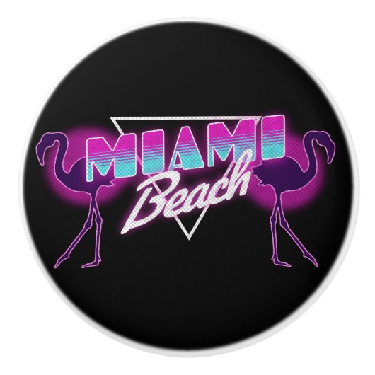 Strand von Miami Keramikknauf (Vorderseite)