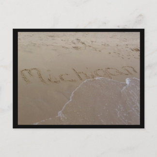 Strand von Michigan Postkarte