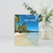 Strand von Mo'orea Französisch-Polynesien Postkarte (Stehend Vorderseite)