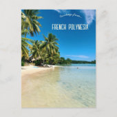 Strand von Mo'orea Französisch-Polynesien Postkarte (Vorderseite)