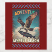 Strand von Myrtle Weinetikett (Einzelnes Label)