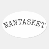 Strand von Nantasket Ovaler Aufkleber (Vorderseite)