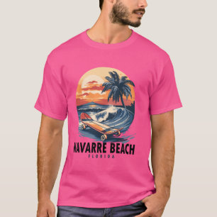 Strand von Navarre Florida Skateboard Skateboarder T-Shirt