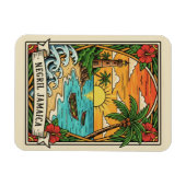 Strand von Negril Jamaika Magnet (Horizontal)