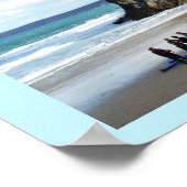 Strand von Newquay in Cornwall Poster (Ecke)