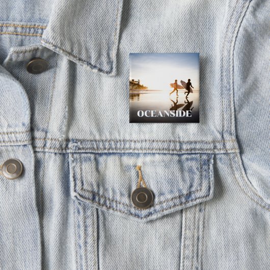 Strand von Oceanside Button (Beispiel)