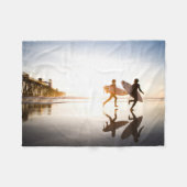 Strand von Oceanside Fleecedecke (Vorderseite (Horizontal))