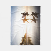 Strand von Oceanside Fleecedecke (Vorderseite)