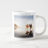 Strand von Oceanside Jumbo-Tasse (Rechts)