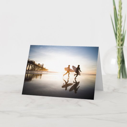 Strand von Oceanside Karte (Vorderseite)