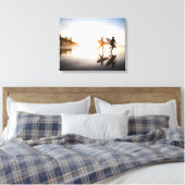 Strand von Oceanside Leinwanddruck (Insitu (Schlafzimmer))