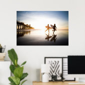 Strand von Oceanside Poster (Heimbüro)