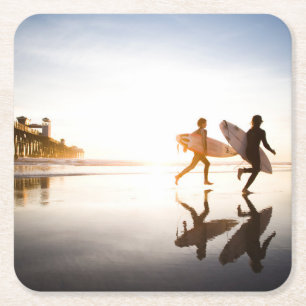 Strand von Oceanside Rechteckiger Pappuntersetzer