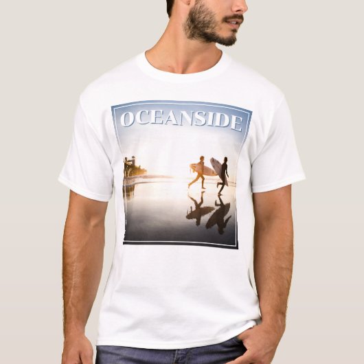 Strand von Oceanside T-Shirt (Vorderseite)