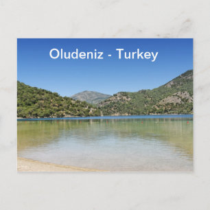 Strand von Oludeniz in der Türkei Postkarte
