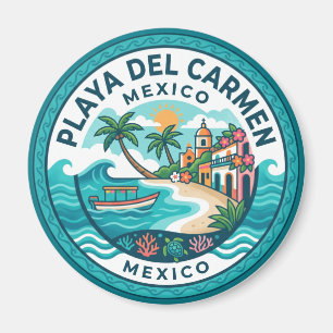 Strand von Playa del Carmen Mexiko Magnet