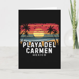 Strand von Playa Del Carmen Mexiko Surfbrett  Karte