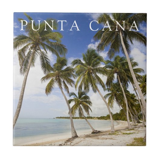 Strand von Punta Cana | Dominikanische Republik Fliese (Vorderseite)