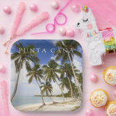 Strand von Punta Cana | Dominikanische Republik Pappteller (Party)