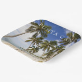 Strand von Punta Cana | Dominikanische Republik Pappteller (Gewinkelt)