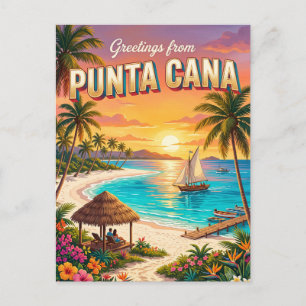 Strand von Punta Cana Dominikanische Republik Postkarte