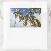 Strand von Punta Cana | Dominikanische Republik Rechteckiger Aufkleber (Tasche)