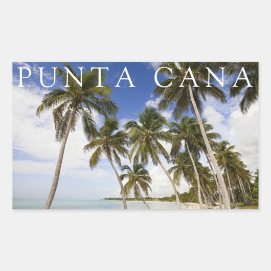 Strand von Punta Cana | Dominikanische Republik Rechteckiger Aufkleber (Vorderseite)