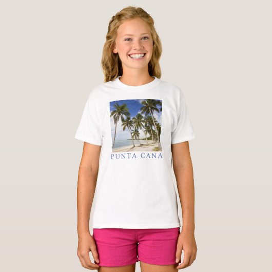 Strand von Punta Cana | Dominikanische Republik T-Shirt (Vorne ganz)