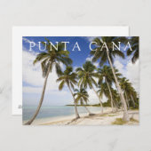 Strand von Punta Cana | Happy Birthday Postkarte (Vorne/Hinten)