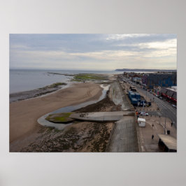 Strand von Redcar vom Beacon aus Poster