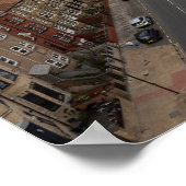 Strand von Redcar vom Beacon aus Poster (Ecke)
