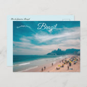 Strand von Rio de Janeiro Brasilien Postkarte (Vorne/Hinten)
