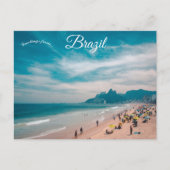 Strand von Rio de Janeiro Brasilien Postkarte (Vorderseite)