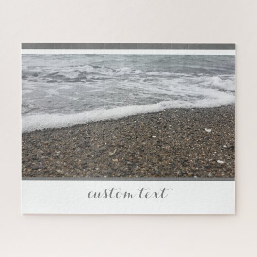 STRAND VON ROCKY OCEAN WHITE WAVES ROLLING SHORE PUZZLE (Horizontal)