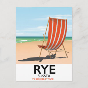 Strand von Rye Sussex "es ist schneller mit dem Zu Postkarte