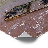 Strand von Saint Brevin in Frankreich Postcard Poster (Ecke)