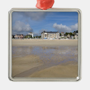 Strand von Saint-Cast-le-Guildo in Frankreich Silbernes Ornament