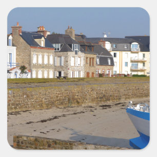 Strand von Saint-Vaast-la-Hougue Quadratischer Aufkleber