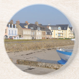 Strand von Saint-Vaast-la-Hougue Sandstein Untersetzer
