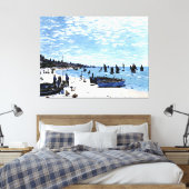 Strand von Sainte-Adresse Leinwanddruck (Insitu (Schlafzimmer))
