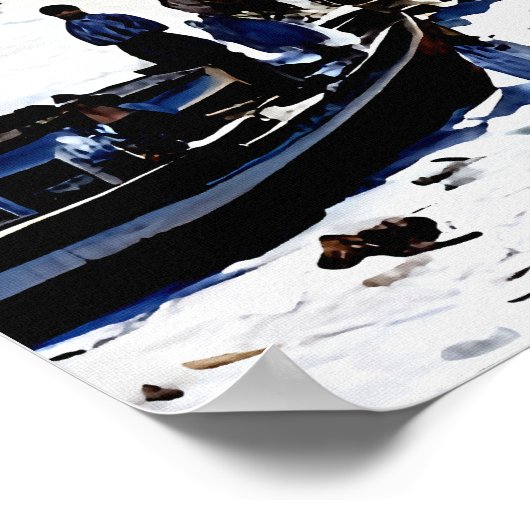 Strand von Sainte-Adresse Poster (Ecke)