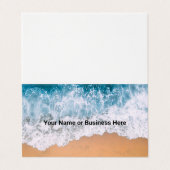 Strand von Sand und Waves Visitenkarten (Außenseite Aufgefaltet)