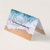 Strand von Sand und Waves Visitenkarten (Vorderseite)