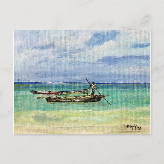 Strand von Sansibar, Postkarte (Vorderseite)